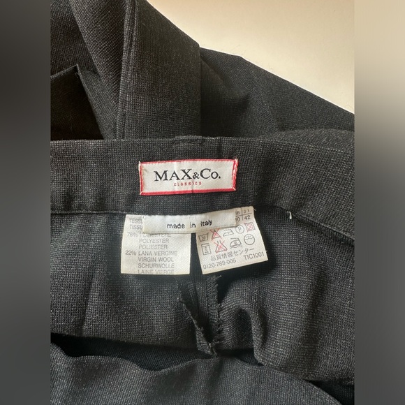Max & Co Vintage Trousers Pants Size 8 Dark Grey - Picture 5 of 7